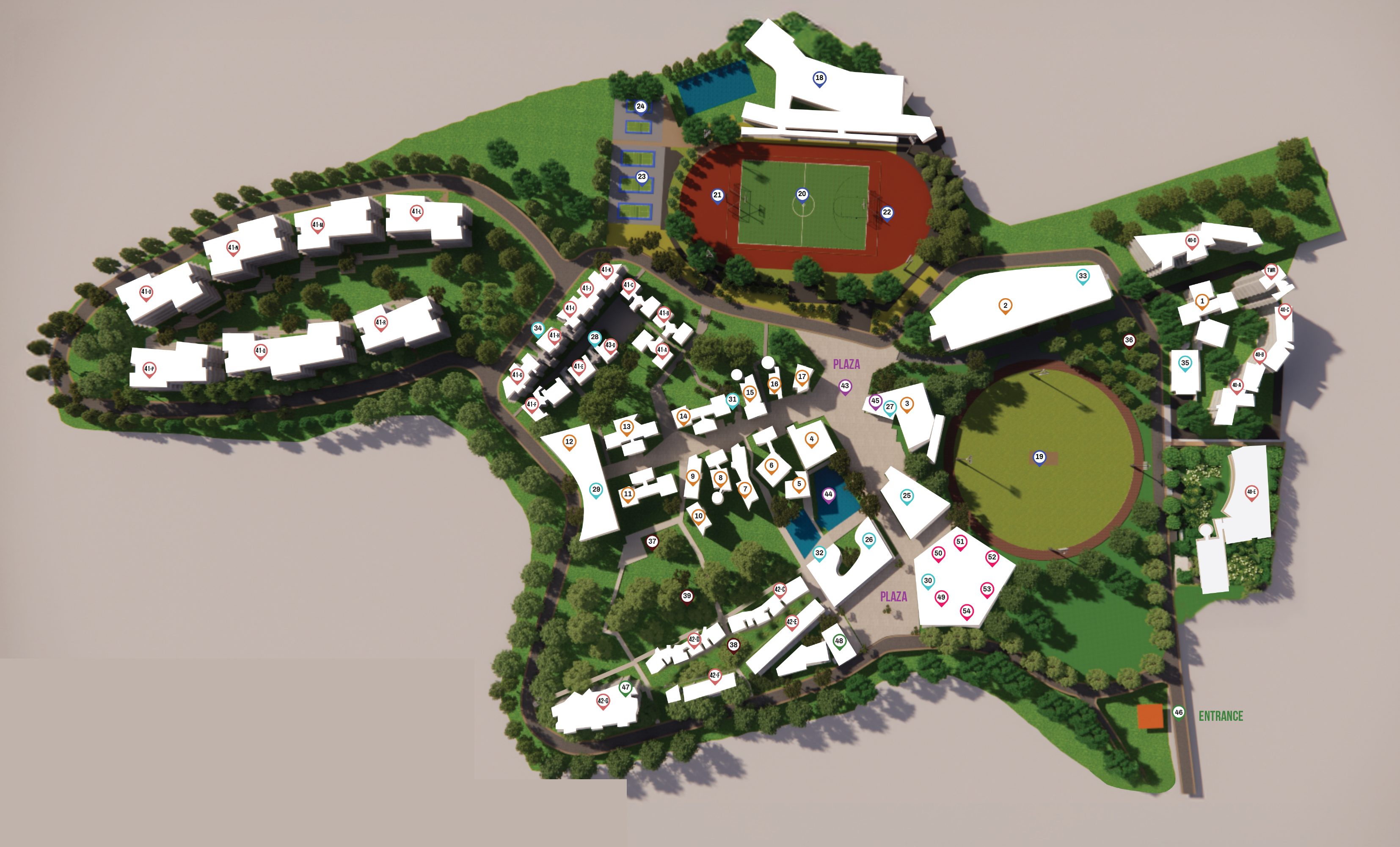 FLAME University campus map, 2025